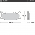 Front pad Ceramic series | Rear pad Ceramic series