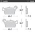 Rear pad Ceramic series