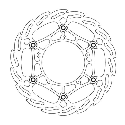Front floating 260mm Flame series steel inner carrier