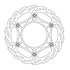 111037 DISCO FRENO ANT.FLOT.260mmKXF250/450