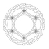 111036 DISCO FRENO ANT. FLOTT. 260mm RMZ450
