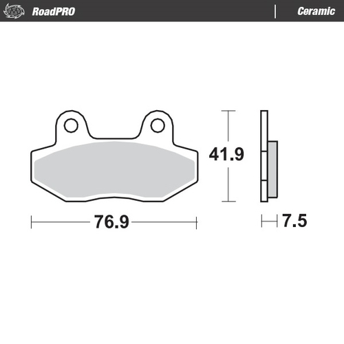 Front pad Ceramic series | Rear pad Ceramic series