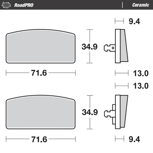 Front pad Ceramic series
