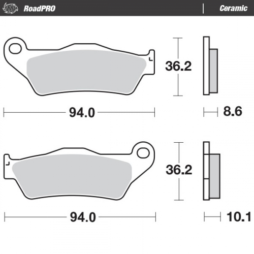 Rear pad Ceramic series
