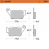 Rear pad Sinter series