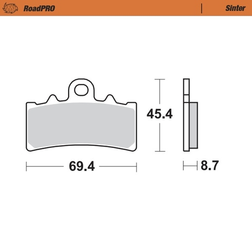 Front pad Sinter series