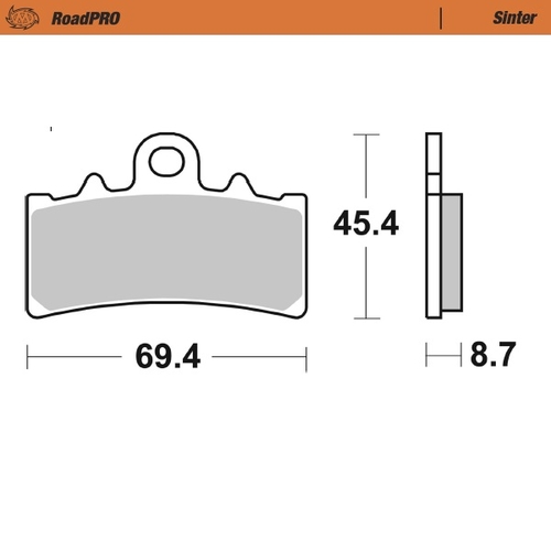 Front pad Sinter series