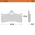 Front pad Sinter series