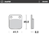 Front pad Ceramic series | Rear pad Ceramic series
