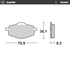 Front pad Ceramic series | Rear pad Ceramic series