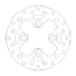110320 DISCO FRENO FIAMMA ANT. KFX450/700