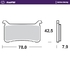 Front pad Carbon Racing series