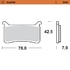 Front pad Sinter series
