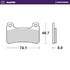 Front pad Carbon Racing series