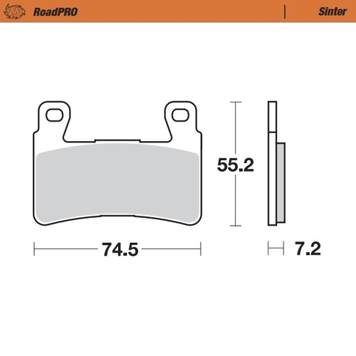 Front pad right Sinter series | Front pad Sinter series