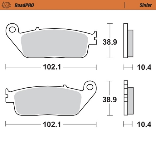 Rear pad Sinter series