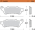 Rear pad Sinter series
