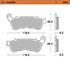 414801 PASTIGLIE FR. POST. SINT.HARLEY(set)