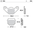 Front pad left Nitro series | Front pad right Nitro series | Rear pad Nitro series