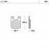 Front pad left Nitro series | Rear pad Nitro series