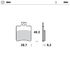 Front pad left Nitro series | Rear pad Nitro series