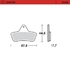 Front pad left Racing series | Front pad right Racing series | Rear pad Racing series