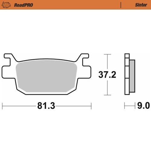 Rear pad Sinter series