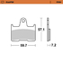 Rear pad Sinter series