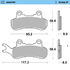 Front pad left Racing GP series | Rear pad Racing GP series