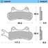 Front pad right Racing GP series | Rear pad right Racing GP series