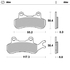 Front pad left Nitro series | Rear pad Nitro series