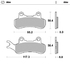 Front pad right Nitro series | Rear pad right Nitro series