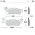 Front pad left Nitro series | Front pad right Nitro series | Rear pad Nitro series | Rear pad right Nitro series