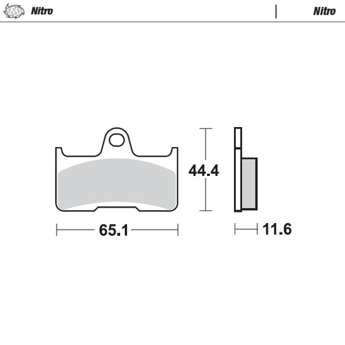 Front pad right Nitro series | Rear pad Nitro series