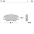 Rear pad Nitro series | Rear pad right Nitro series