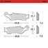 Front pad left Racing series