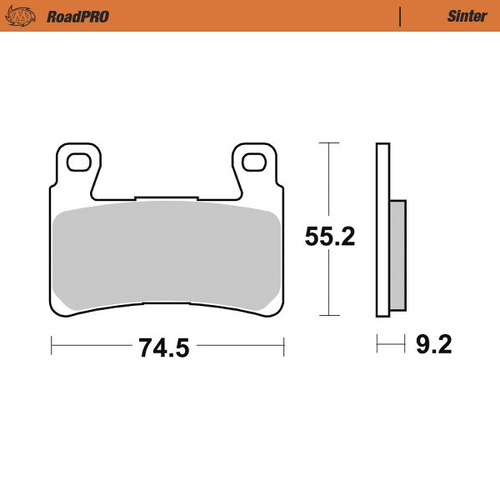 Front pad right Sinter series | Front pad Sinter series