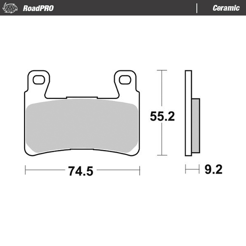 Front pad Ceramic series | Front pad right Ceramic series