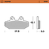 Rear pad Sinter series