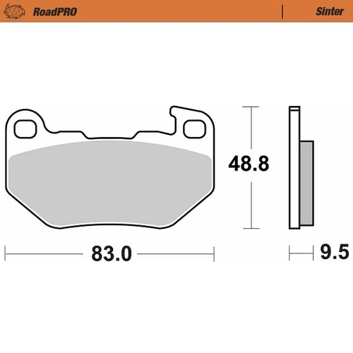 Rear pad Sinter series