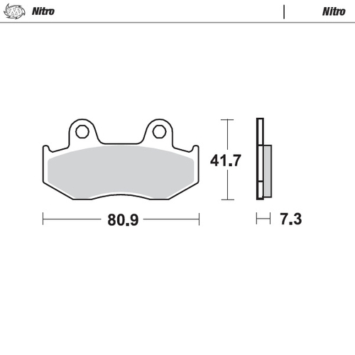 Front pad left Nitro series | Front pad right Nitro series | Rear pad Nitro series
