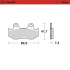 Front pad left Racing series | Front pad right Racing series | Rear pad Racing series