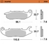 Front pad right Racing series | Front pad right Sinter series