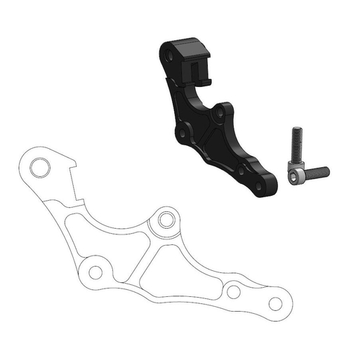 Adapter bracket for SM Street 320mm front disc