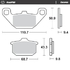 Front pad Ceramic series | Rear pad Ceramic series