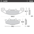 Front pad Ceramic series | Rear pad Ceramic series