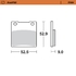 Rear pad Sinter series