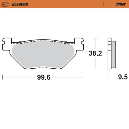 Rear pad Sinter series