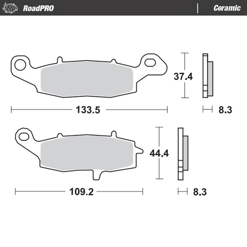 Front pad Ceramic series