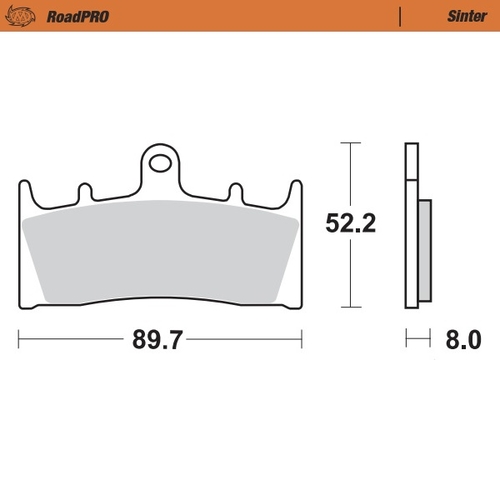 Front pad Sinter series